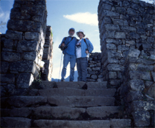 Ellen and Lee Klein at Machu Picchu's Gate of the Sun